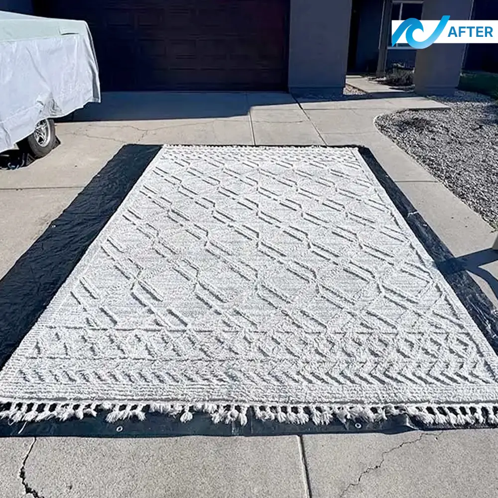 Rug after professional cleaning, San Diego