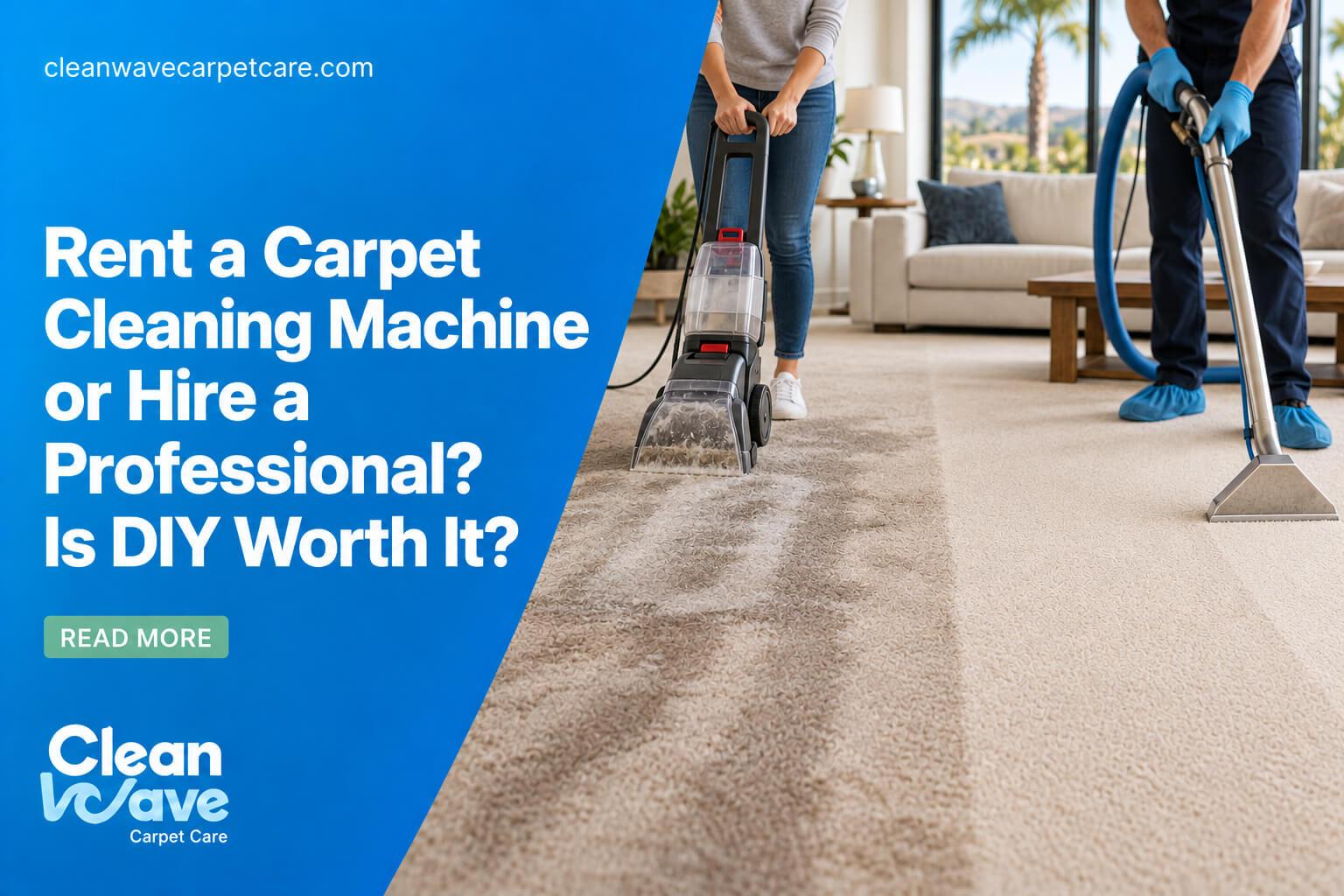 Rent a Carpet Cleaning Machine or Hire a Professional? Is DIY Worth It?