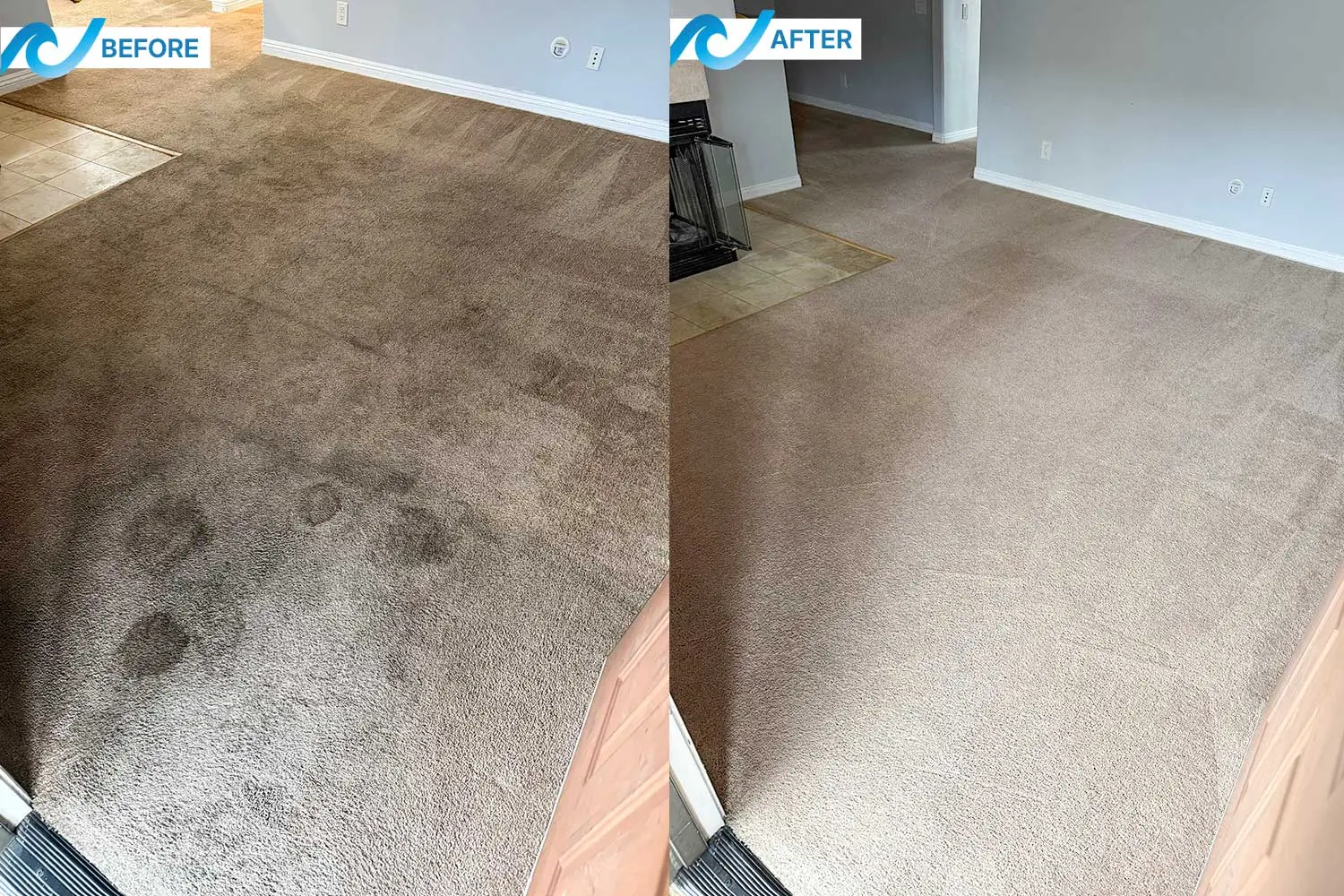 Carpet cleaning result San Diego 2