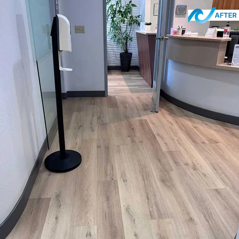 Hardwood Floor after professional cleaning, San Diego