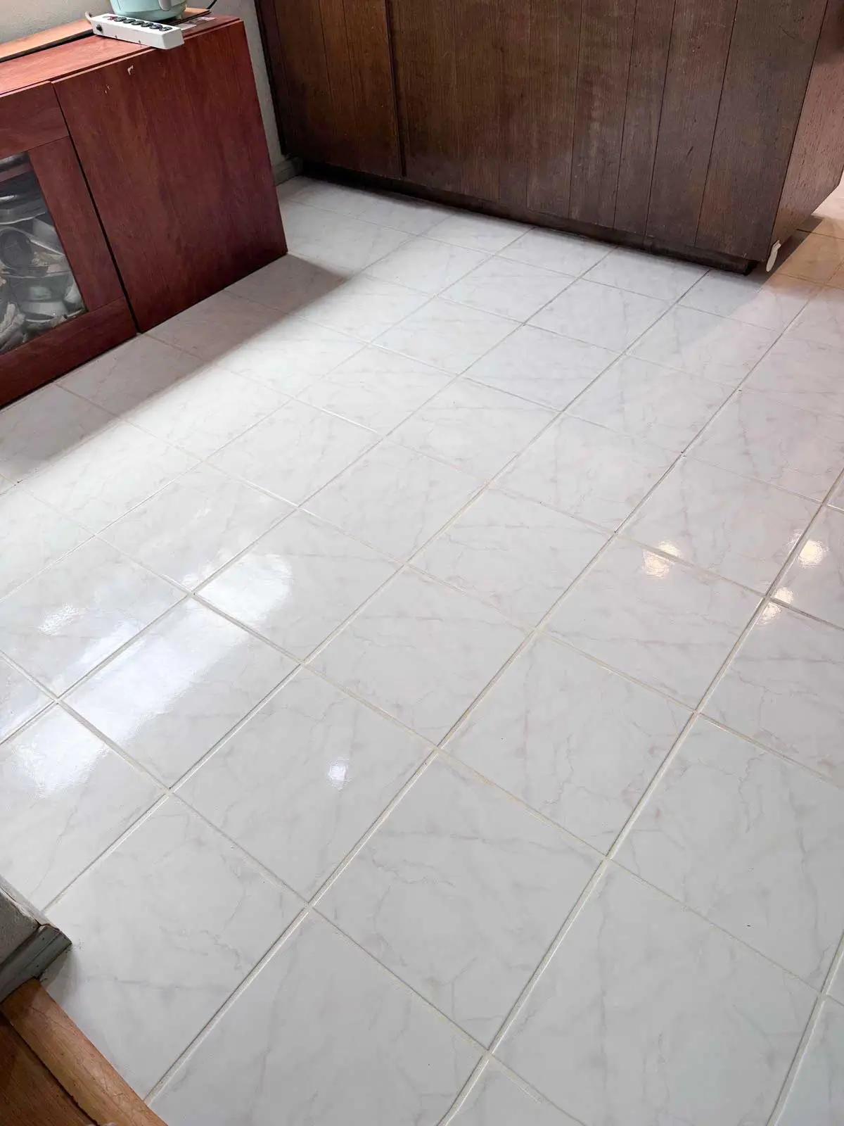 Professional tile and grout restoration results