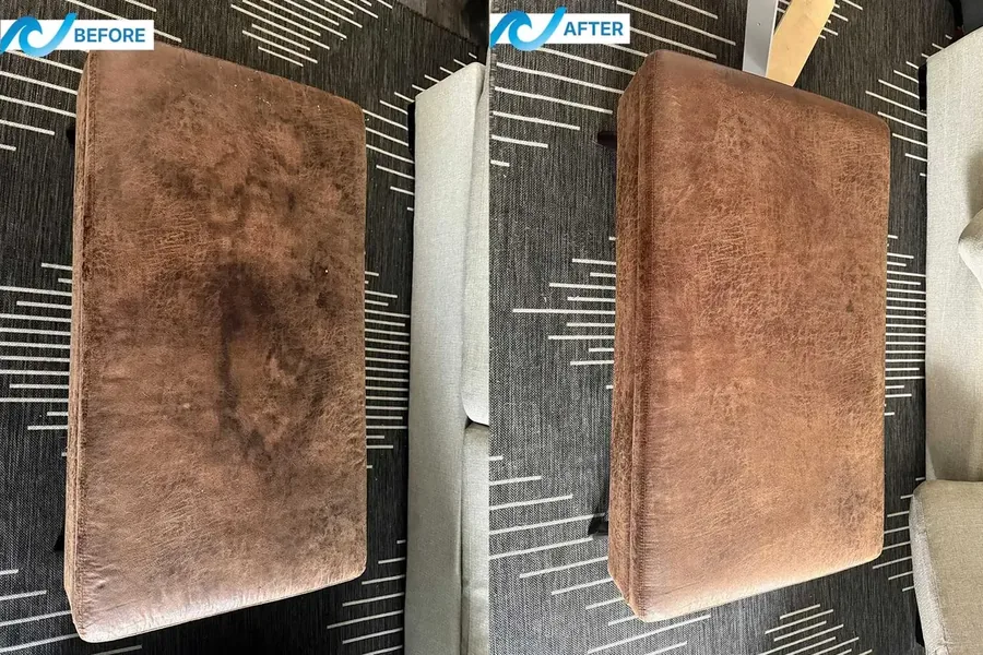 Upholstery cleaning results