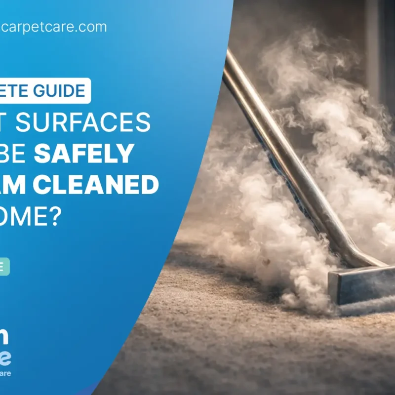 What surfaces can be safely steam cleaned at home? Complete guide